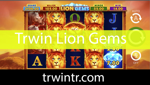 Trwin lion gems slotuyla dikkat çekmektedir.